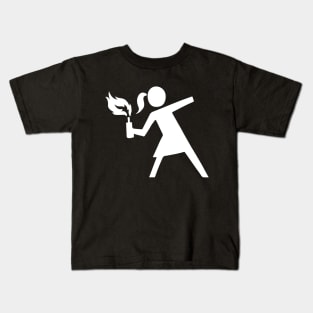 Rebel Girl - Light Kids T-Shirt